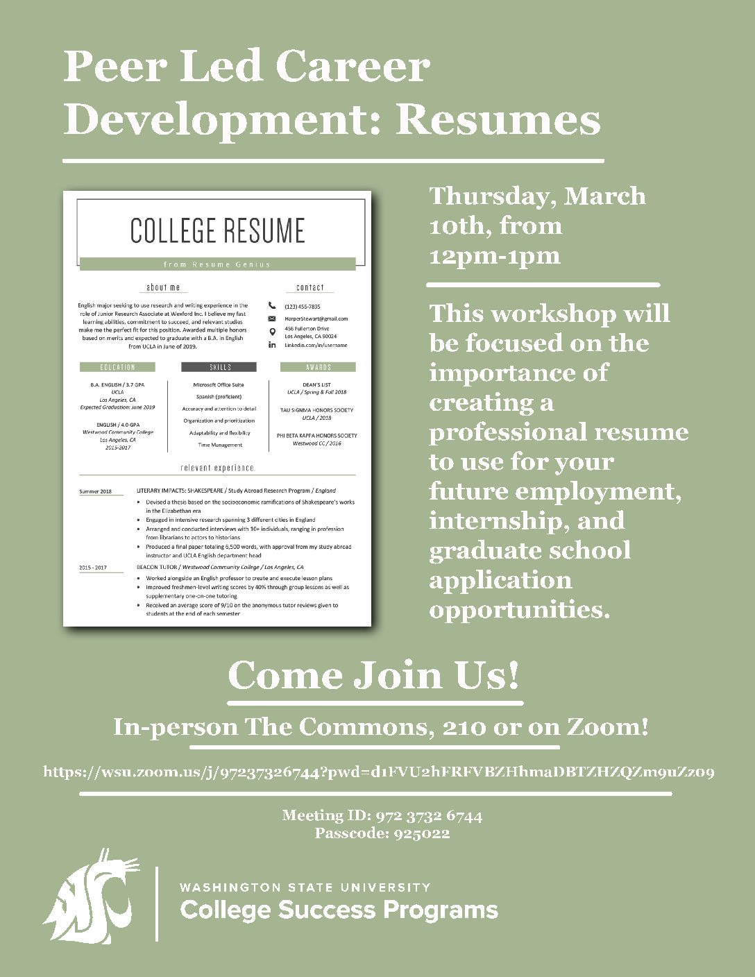 Resume Flyer